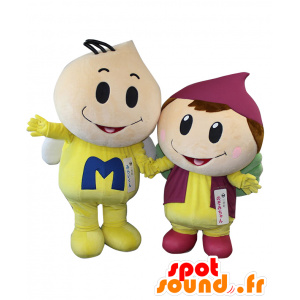 Mascottes de Future-kun et de Nozomi-chan, un garçon et une fille - MASFR26912 - Mascottes Yuru-Chara Japonaises