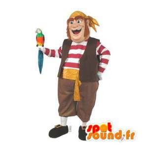 Colorful mascotte pirata. Schiuma pirata costume - MASFR006983 - Mascottes de Pirate