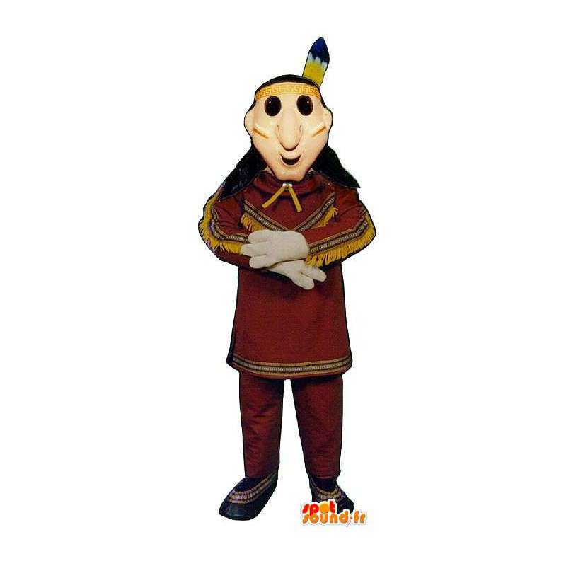 Realistisk indisk kostyme. Indian Costume - Mascots Man - MASFR006984 - SpotSound.fr