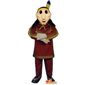 Realistinen Intian puku. Intian Costume - Maskotteja mies - MASFR006984 - SpotSound.fr