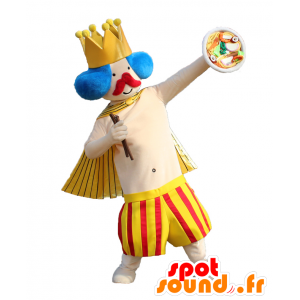 Mascot Hamapon, king in shorts with blue hair - MASFR26930 - Yuru-Chara Japanese mascots