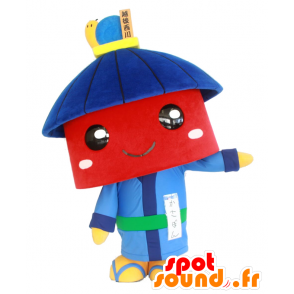 Ombrello Boko mascotte, l'uomo rosso con un ombrello - MASFR26941 - Yuru-Chara mascotte giapponese