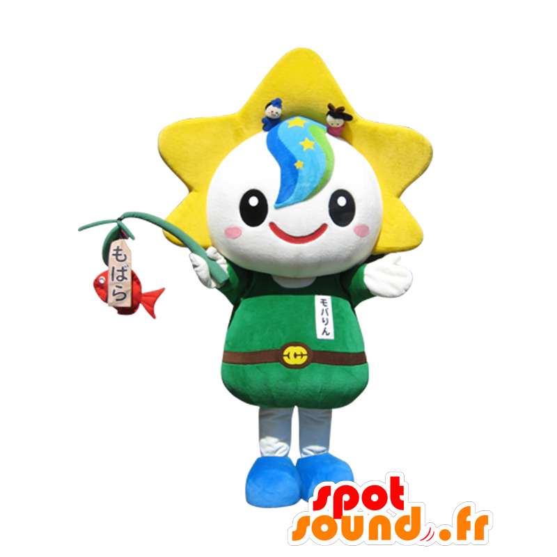 Mascot Moba Rin jente med en stjerneformet hode - MASFR26944 - Yuru-Chara japanske Mascots