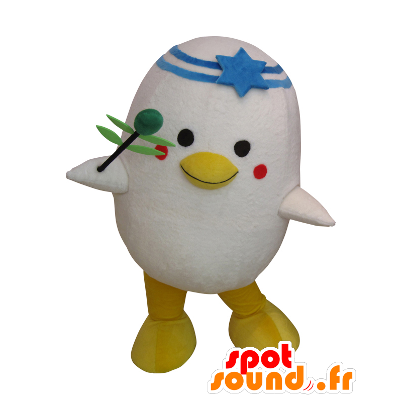 Mascot Sharoumu Chan of white seagull with a star - MASFR26945 - Yuru-Chara Japanese mascots