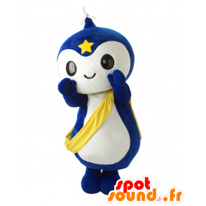 Mascot Shutout Kun, homem azul e branco com um hélice - MASFR26948 - Yuru-Chara Mascotes japoneses