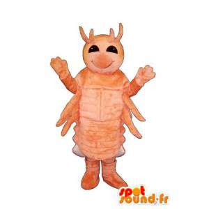 Mascot oranje insect, reuzegrootte - MASFR006987 - mascottes Insect