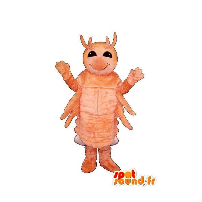 Mascot oranje insect, reuzegrootte - MASFR006987 - mascottes Insect