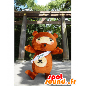 Mascotte de nounours marron, de panda de Tokyo - MASFR26957 - Mascottes Yuru-Chara Japonaises