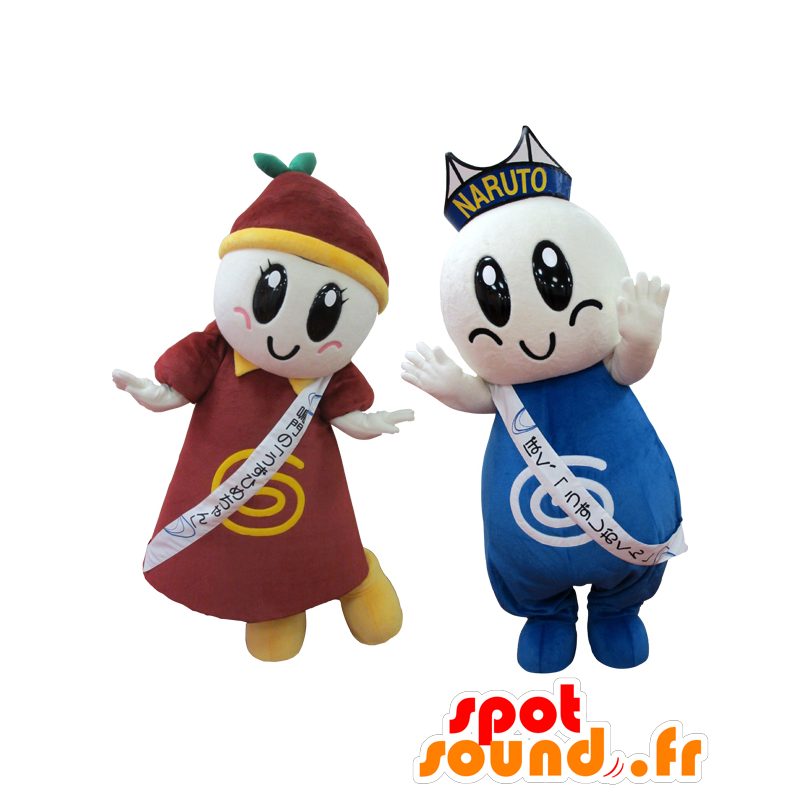 Mascottes Whirlpool Kun en Chan Uzuhime - MASFR26962 - Yuru-Chara Japanse Mascottes
