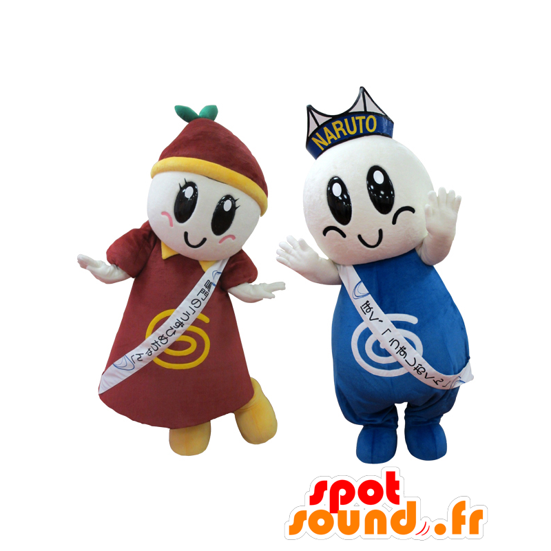 Whirlpool Kun og Uzuhime chan maskotter - Spotsound maskot