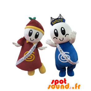 Mascots Whirlpool Kun and Uzuhime chan - MASFR26962 - Yuru-Chara Japanese mascots