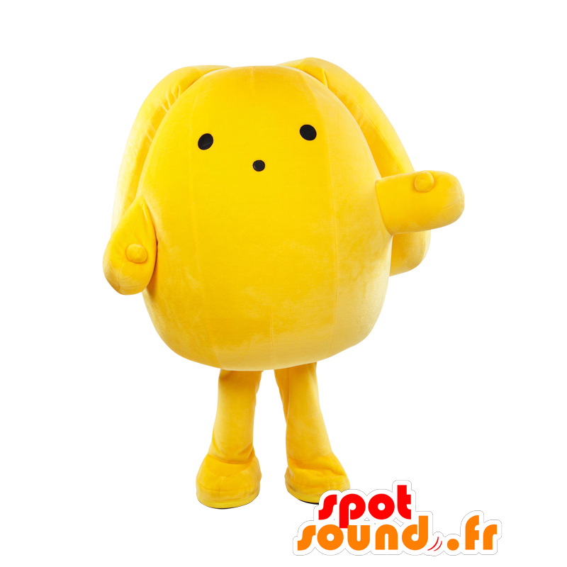 Mascotte Sir Wu, grande coniglio giallo, gigante e divertimento - MASFR26972 - Yuru-Chara mascotte giapponese