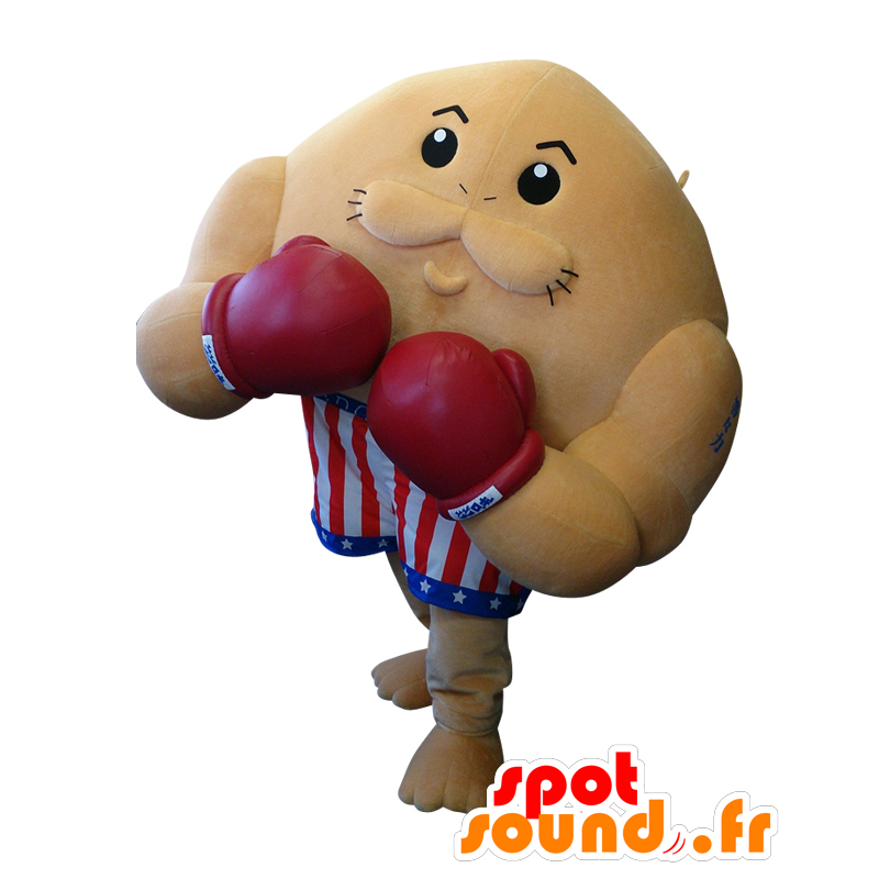 Mascot Amashoku, rose man, dressed in boxing - MASFR26974 - Yuru-Chara Japanese mascots