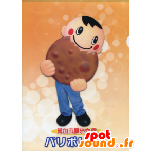 Mascot Paripori kun poika kakku Soka Senbei - MASFR26981 - Mascottes Yuru-Chara Japonaises