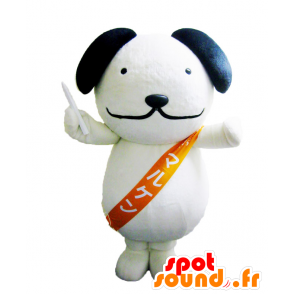 Maruken mascot, white and black dog - MASFR26984 - Yuru-Chara Japanese mascots