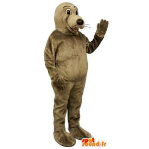 Brown mascota león marino. Sea Lion Costume - Mascotas de foca - MASFR006990 - SpotSound.fr