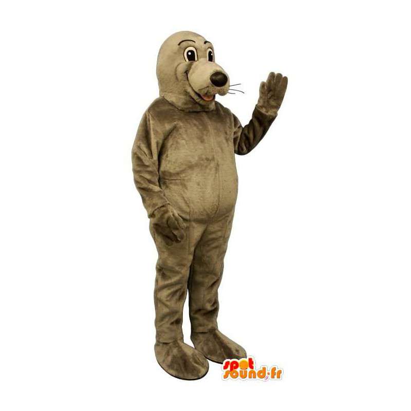 Brown lion mascot. Sea Lion Costume - MASFR006990 - Mascots seal