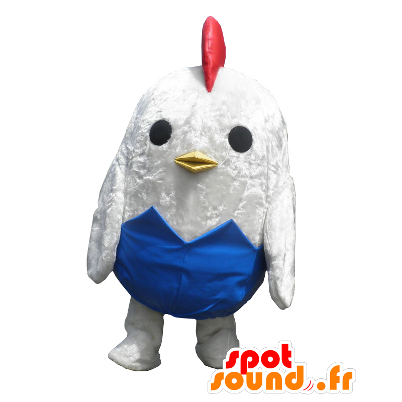 Nagitchi mascot, white in a blue hen shell - MASFR26989 - Yuru-Chara Japanese mascots