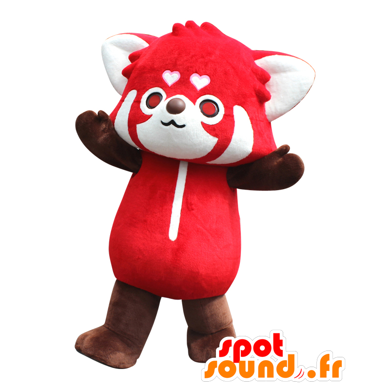 Pikku Maskottchen, rote und weiße Panda, sehr niedlich - MASFR26993 - Yuru-Chara japanischen Maskottchen