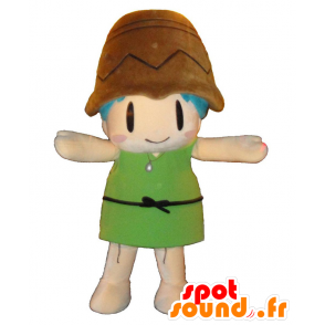 Utayan mascot, little girl with a pine cone on the head - MASFR26997 - Yuru-Chara Japanese mascots