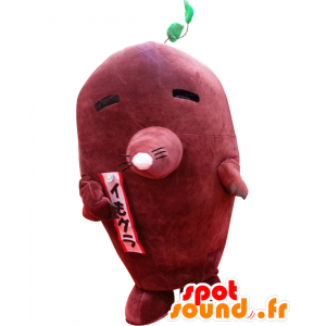 Mascot Tsurutsu Kawagoe, taupe reus, zoete aardappel - MASFR26999 - Yuru-Chara Japanse Mascottes