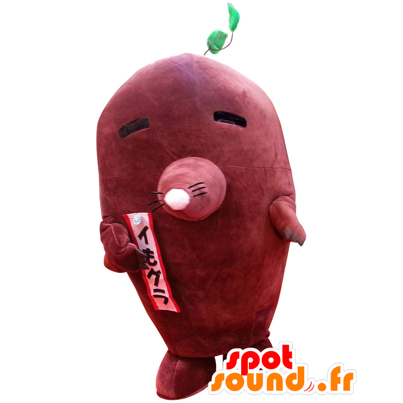 Kawagoe Tsurutsu mascot, taupe giant, sweet potato - MASFR26999 - Yuru-Chara Japanese mascots