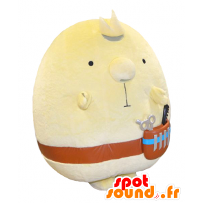 Nobizo kun maskot, store gule fyr og frisør runde - MASFR27001 - Yuru-Chara japanske Mascots