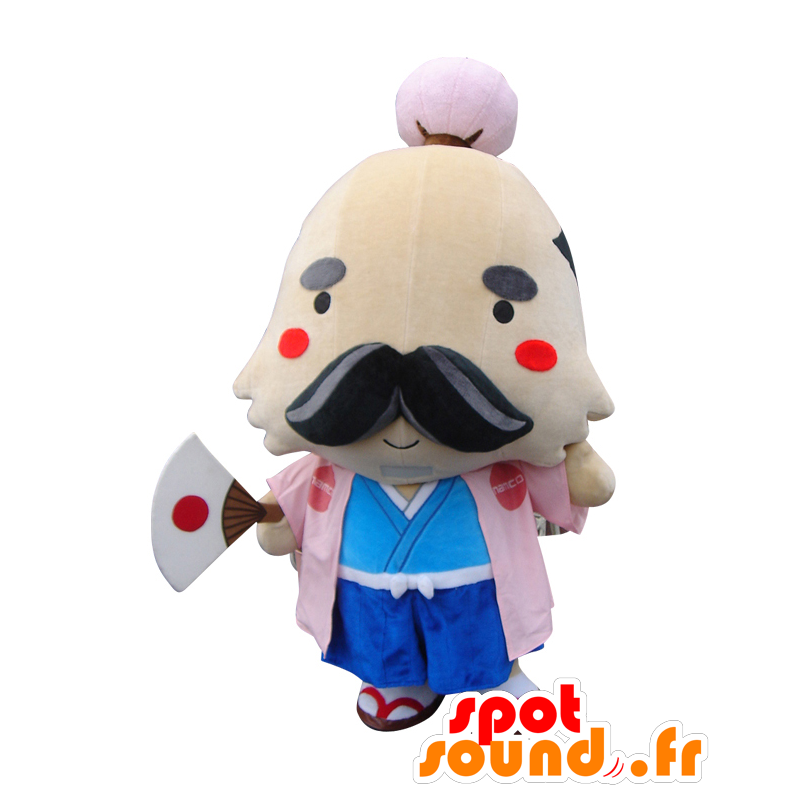 Mascot Haru, the mustachioed man with a cotton flower - MASFR27005 - Yuru-Chara Japanese mascots