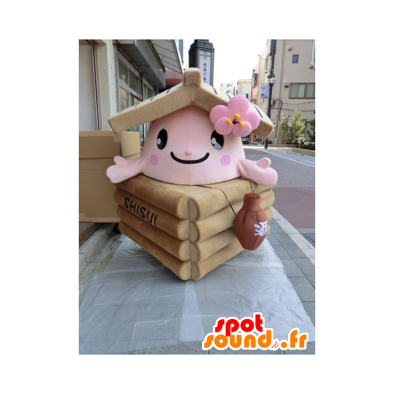 Mascot Ido-KKO, kleine houten huis - MASFR27012 - Yuru-Chara Japanse Mascottes