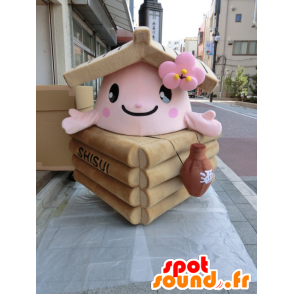 Mascot Ido-Kko, pequeña casa de madera - MASFR27012 - Yuru-Chara mascotas japonesas