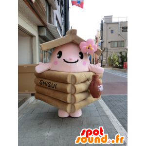 Mascot Ido-Kko, pequeña casa de madera - MASFR27012 - Yuru-Chara mascotas japonesas