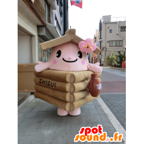 Mascot Ido-Kko, pequeña casa de madera - MASFR27012 - Yuru-Chara mascotas japonesas