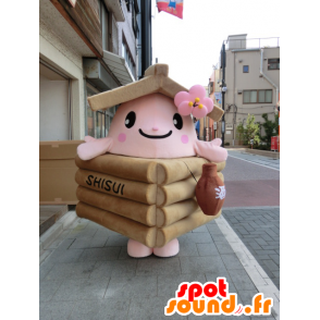 Maskotti Ido-KKO, pieni puutalo - MASFR27012 - Mascottes Yuru-Chara Japonaises