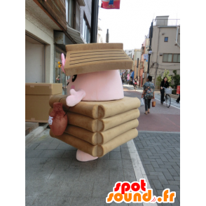 Maskotti Ido-KKO, pieni puutalo - MASFR27012 - Mascottes Yuru-Chara Japonaises