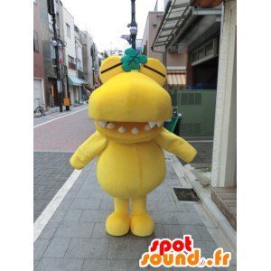 Kashiwani mascot, yellow and funny giant crocodile - MASFR27013 - Yuru-Chara Japanese mascots