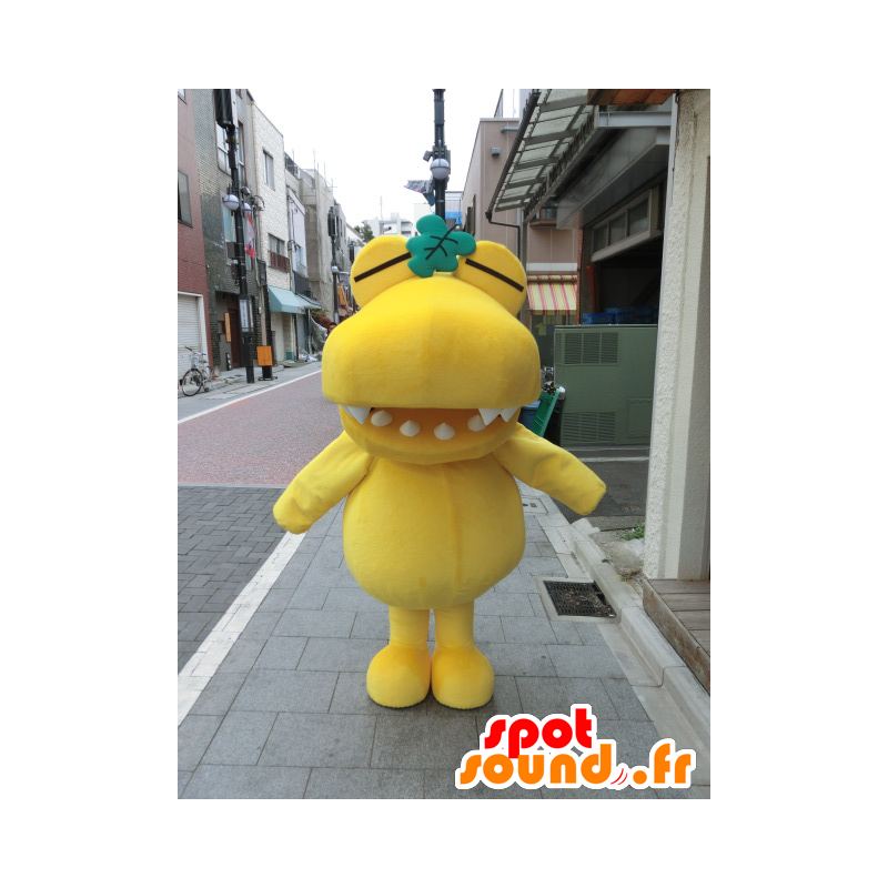 Kashiwani mascot, yellow and funny giant crocodile - MASFR27013 - Yuru-Chara Japanese mascots