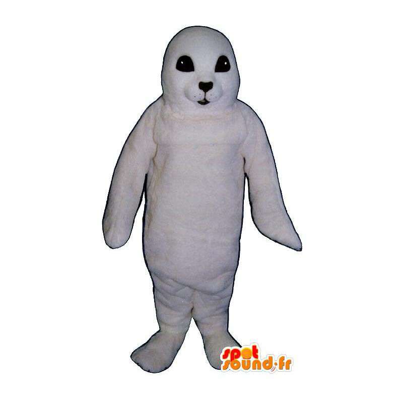 Costume de bébé phoque blanc. Costume de bébé otarie - MASFR006993 - Mascottes Phoque