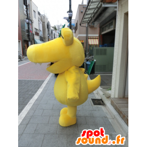 Mascot Kashiwani jättiläinen krokotiili ja hauska keltainen - MASFR27013 - Mascottes Yuru-Chara Japonaises