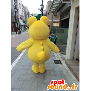 Kashiwani Maskottchen, gelb und lustige Riesenkrokodil - MASFR27013 - Yuru-Chara japanischen Maskottchen