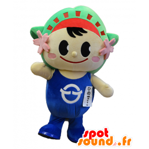 Hinode-chan mascotte, ragazzo con fiori di ciliegio - MASFR27018 - Yuru-Chara mascotte giapponese