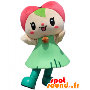 Kurumi mascot, dress girl with a heart on head - MASFR27023 - Yuru-Chara Japanese mascots