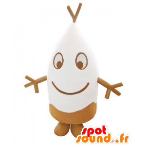 Mascotte de Plaster-kun, de bonhomme blanc et marron - MASFR27024 - Mascottes Yuru-Chara Japonaises