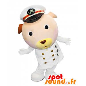 Mascot Guard dog, brown dog uniformed captain - MASFR27026 - Yuru-Chara Japanese mascots