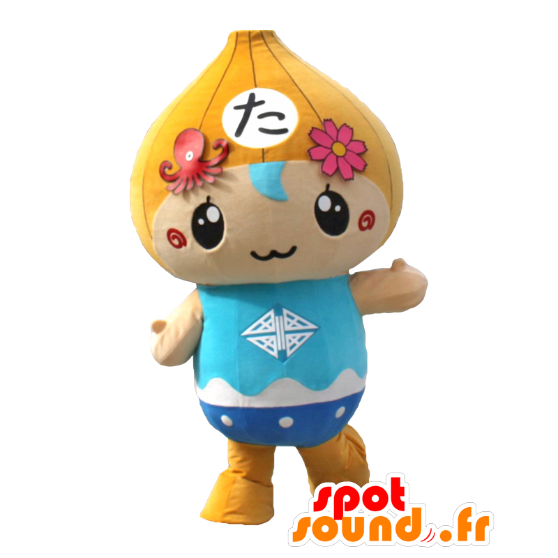 Mascot Tajiritchi, lumiukko sipuli-muotoinen pää - MASFR27030 - Mascottes Yuru-Chara Japonaises