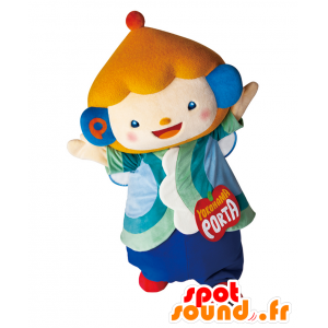 ポルルンのマスコット、カラフルなキャラクター、ピエロ-MASFR27031-日本のゆるキャラのマスコット