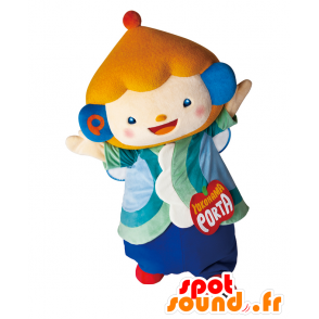 ポルルンのマスコット、カラフルなキャラクター、ピエロ-MASFR27031-日本のゆるキャラのマスコット