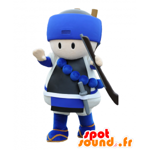 Concentric-kun mascot samurai with a sword and a saber - MASFR27048 - Yuru-Chara Japanese mascots