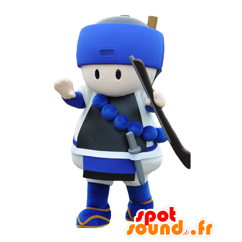 Mascot Concentric-kun, een samurai met een zwaard en sabel - MASFR27048 - Yuru-Chara Japanse Mascottes
