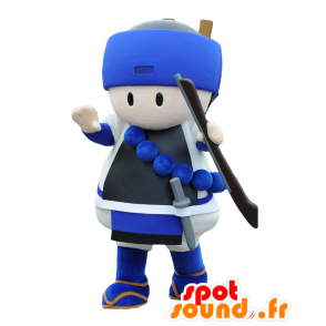 Concentric-kun Maskottchen Samurai mit einem Schwert und einem Säbel - MASFR27048 - Yuru-Chara japanischen Maskottchen