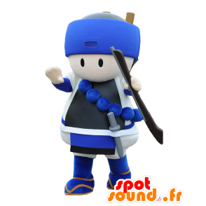 Concentric-kun mascot samurai with a sword and a saber - MASFR27048 - Yuru-Chara Japanese mascots
